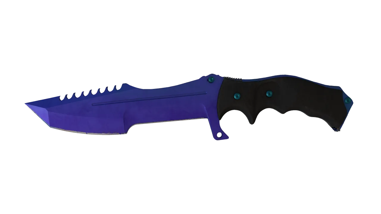 Huntsman Knife | Doppler (Sapphire) seed #609, front