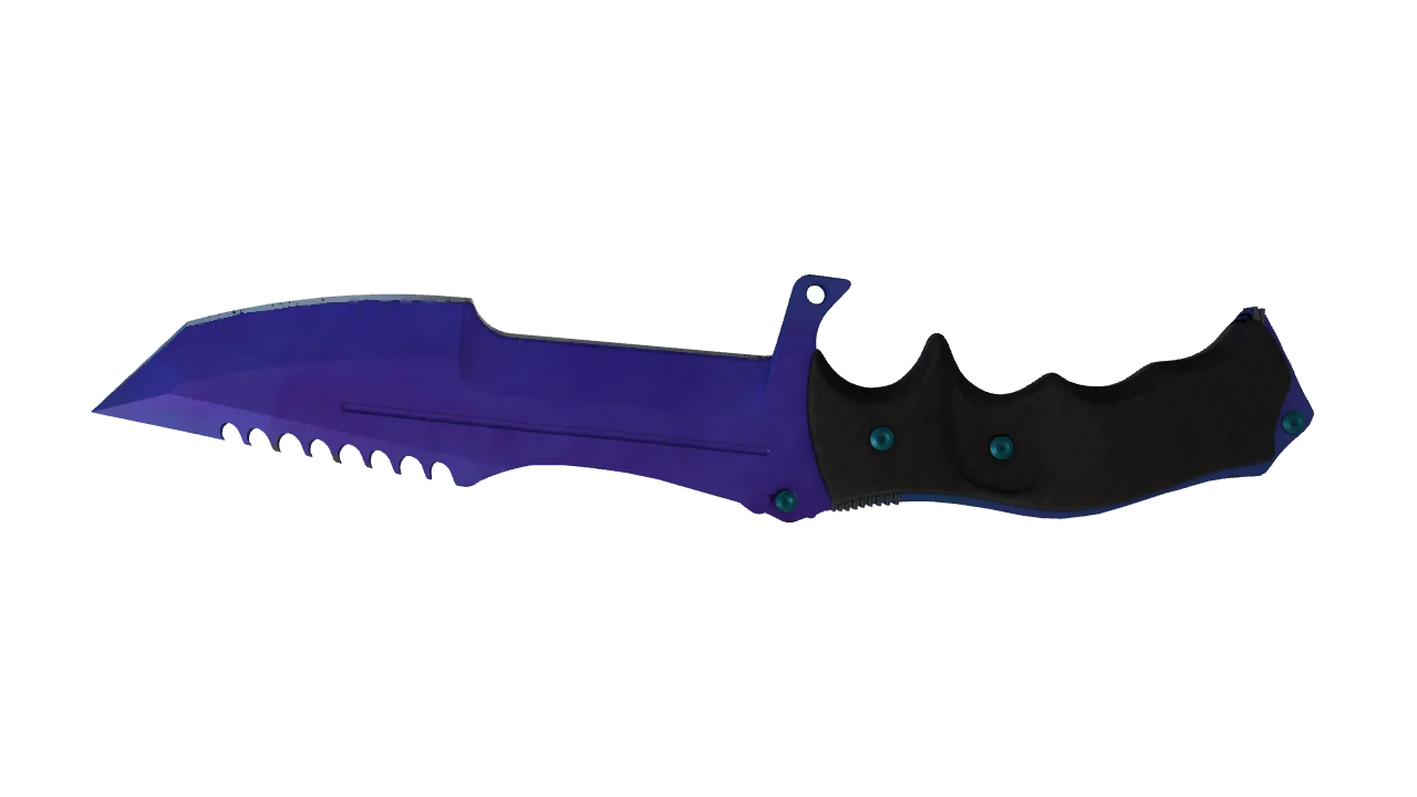 Huntsman Knife | Doppler (Sapphire) seed #648, back