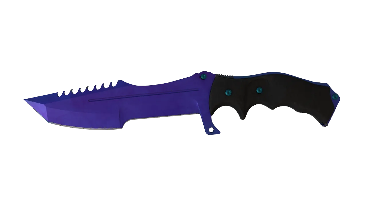 Huntsman Knife | Doppler (Sapphire) seed #648, front