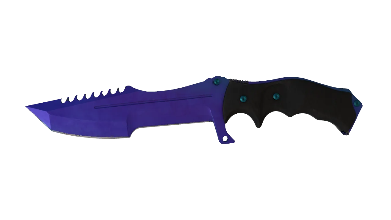 Huntsman Knife | Doppler (Sapphire) seed #660, front