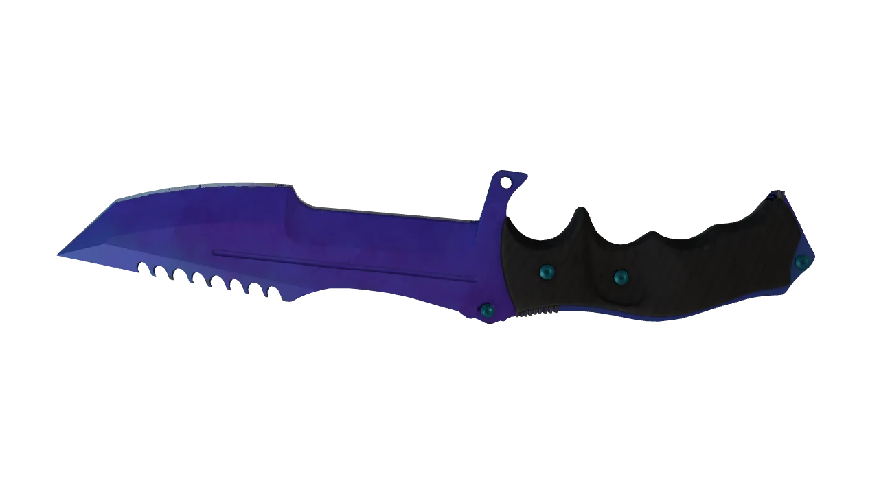 Huntsman Knife | Doppler (Sapphire) seed #664, back