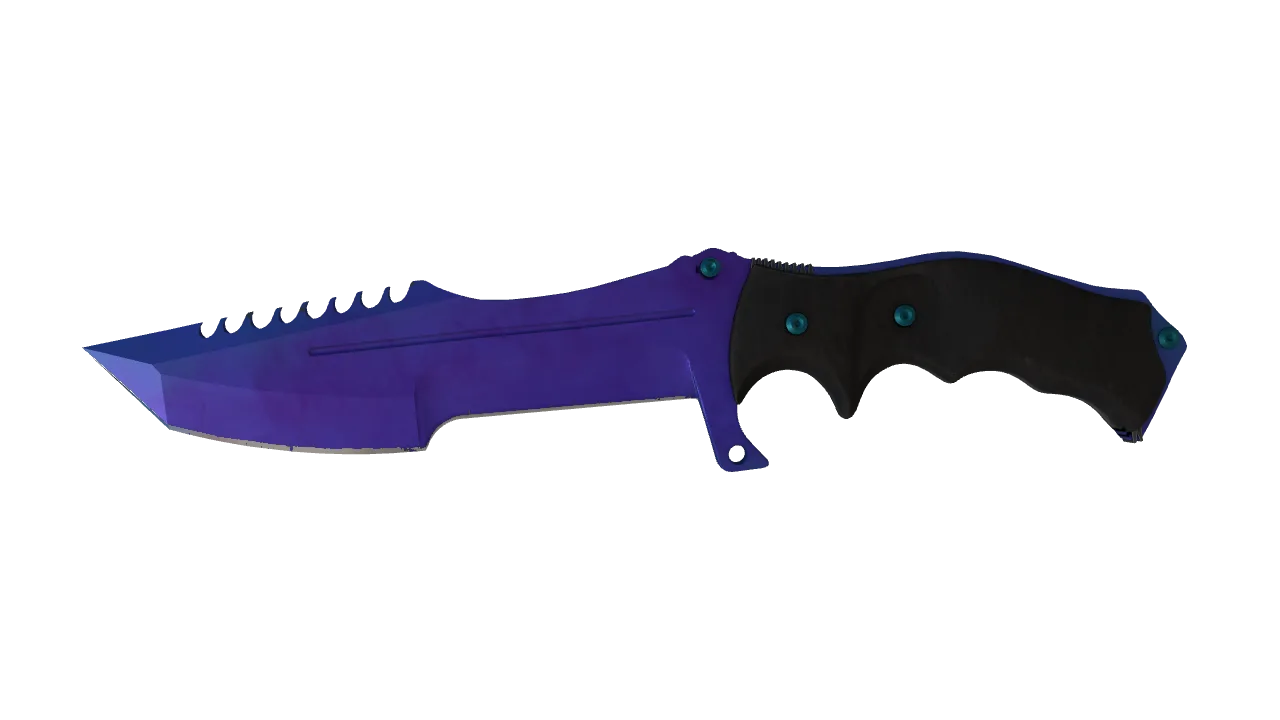 Huntsman Knife | Doppler (Sapphire) seed #664, front