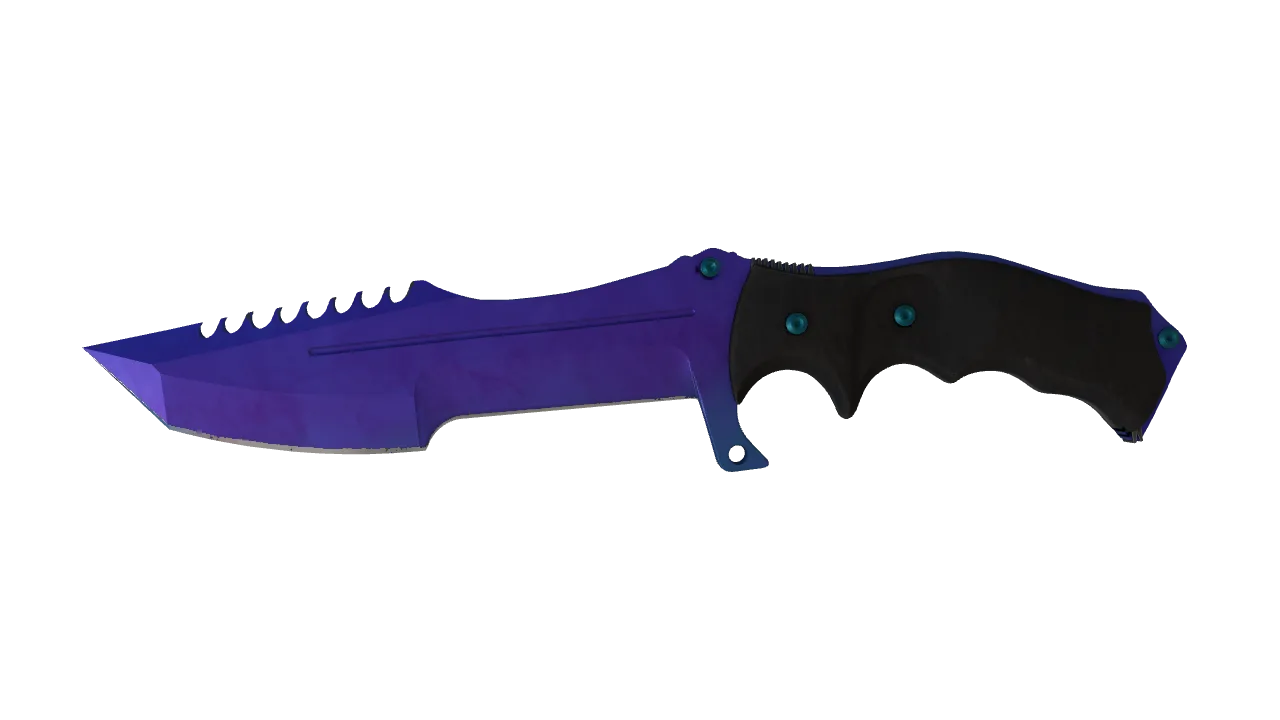 Huntsman Knife | Doppler (Sapphire) seed #669, front