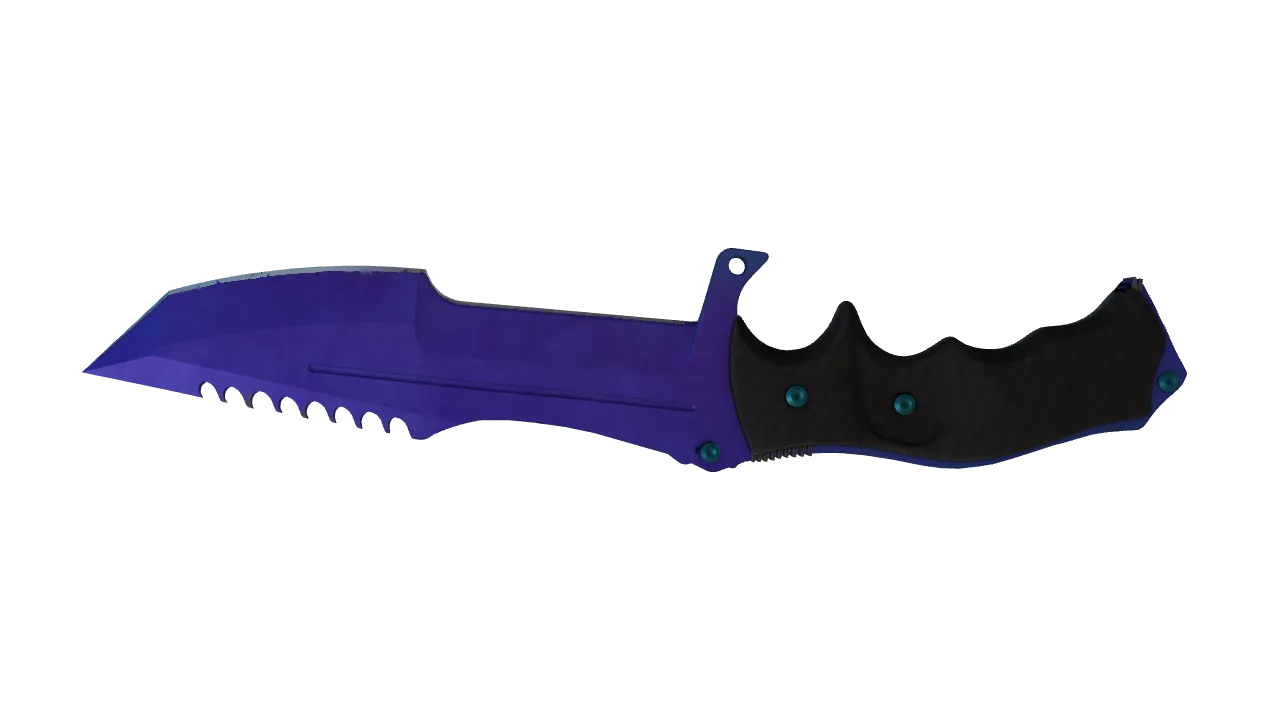 Huntsman Knife | Doppler (Sapphire) seed #681, back