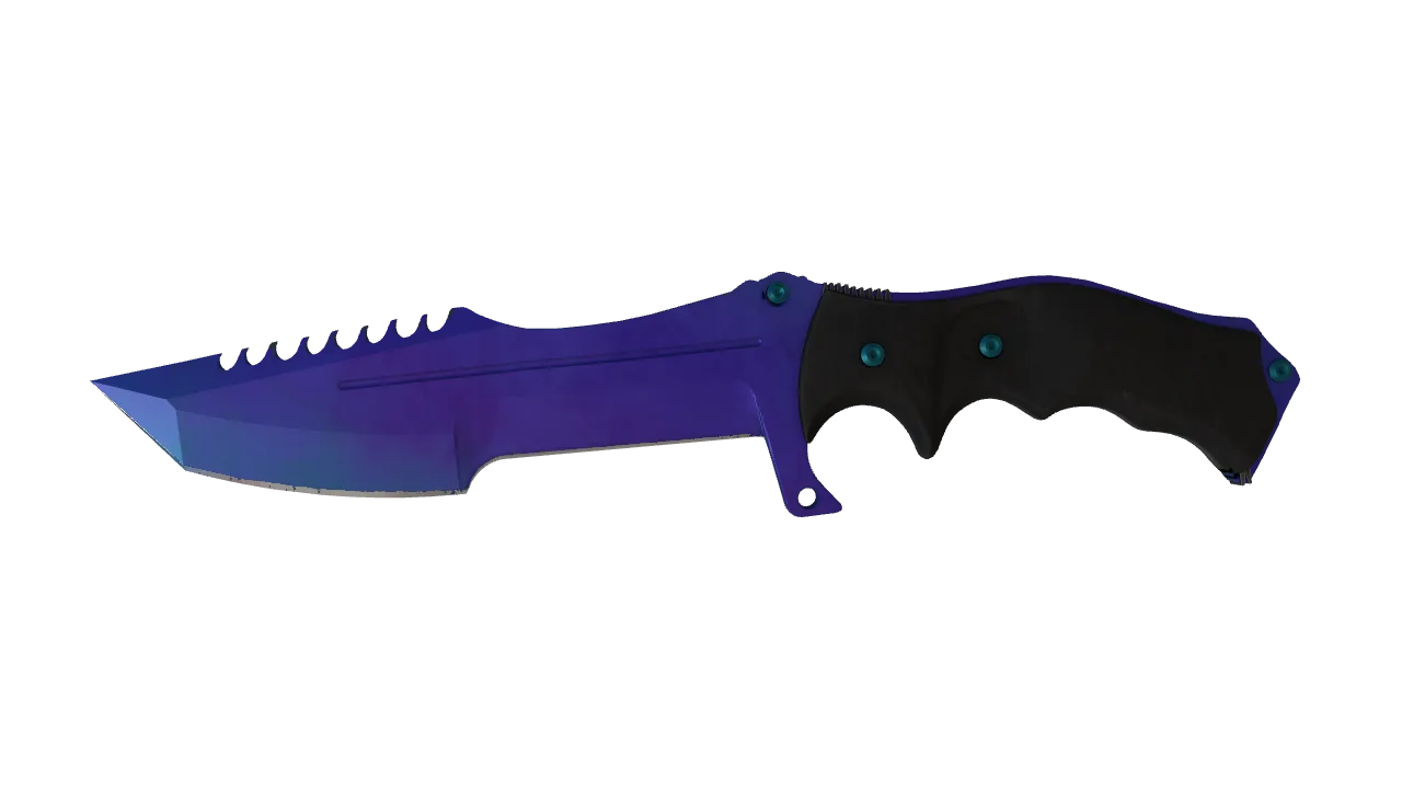 Huntsman Knife | Doppler (Sapphire) seed #70, front