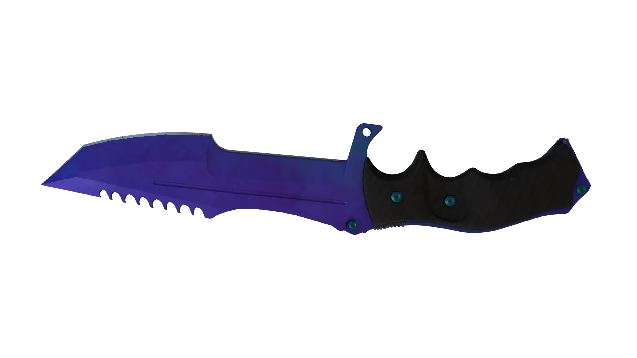 Huntsman Knife | Doppler (Sapphire) seed #708, back