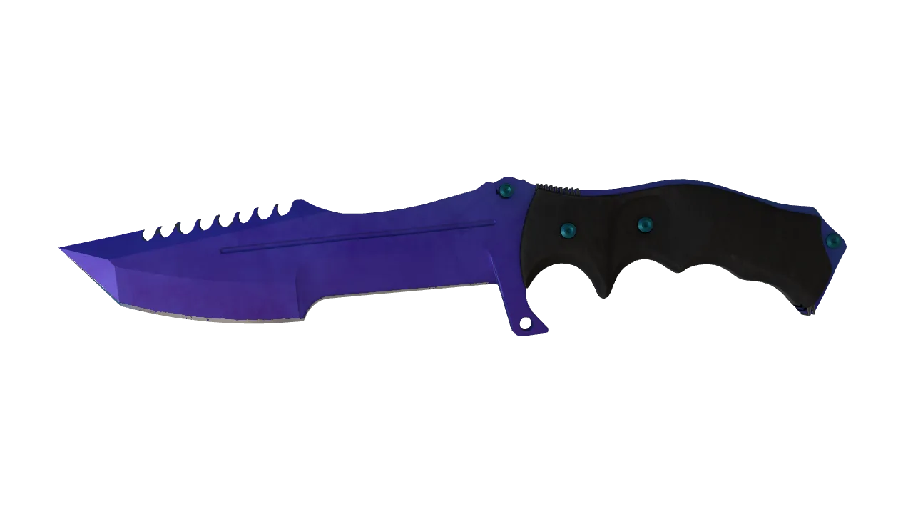 Huntsman Knife | Doppler (Sapphire) seed #771, front