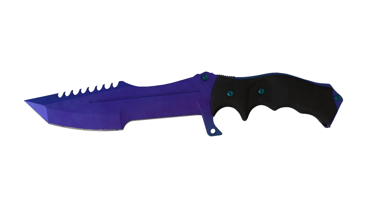 Huntsman Knife | Doppler (Sapphire) seed #788, front