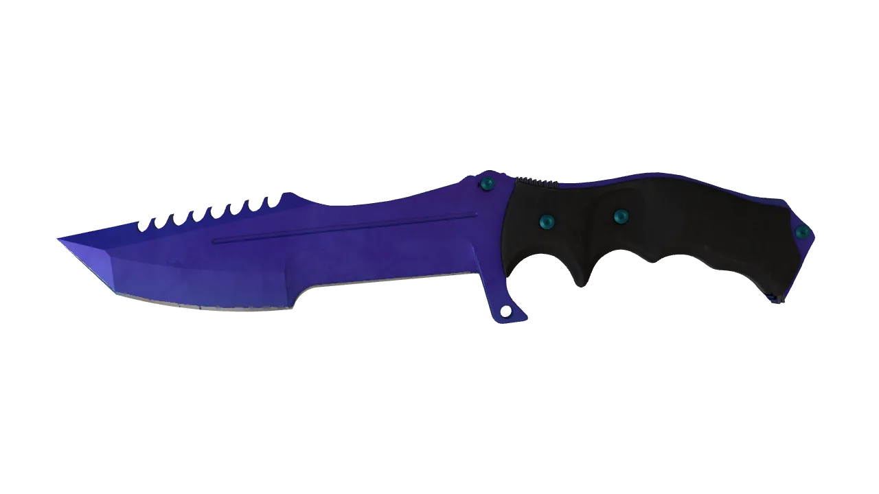 Huntsman Knife | Doppler (Sapphire) seed #792, front