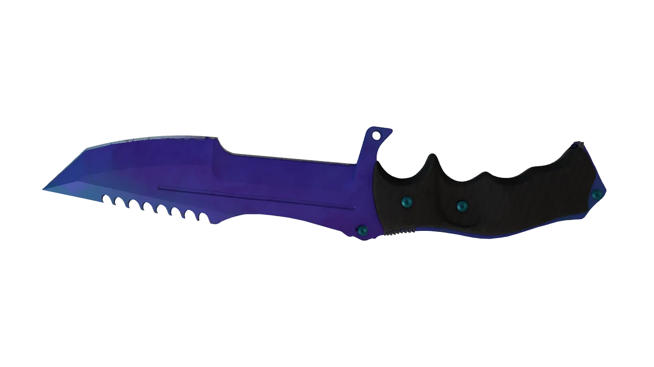 Huntsman Knife | Doppler (Sapphire) seed #793, back