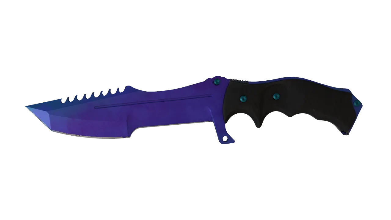 Huntsman Knife | Doppler (Sapphire) seed #793, front