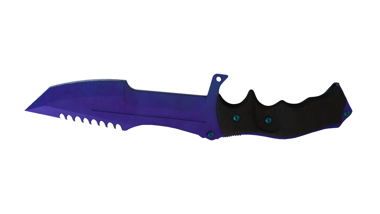 Huntsman Knife | Doppler (Sapphire) seed #796, back