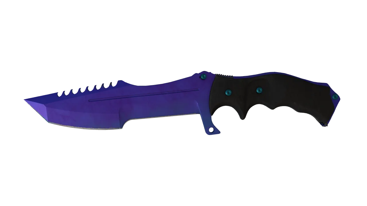 Huntsman Knife | Doppler (Sapphire) seed #796, front