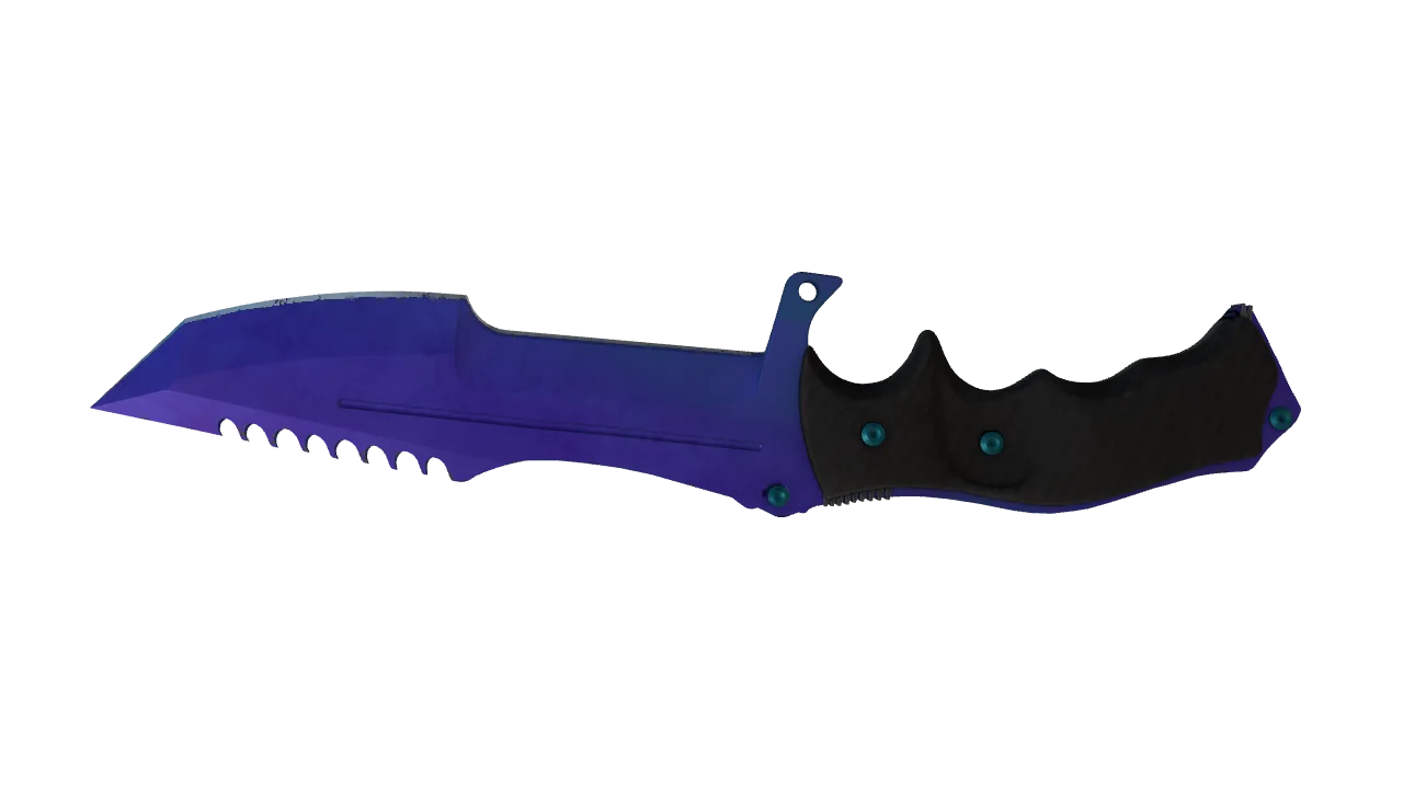 Huntsman Knife | Doppler (Sapphire) seed #800, back