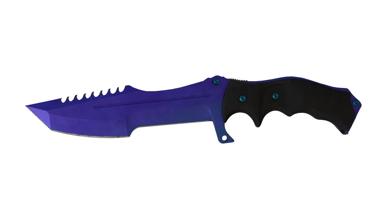 Huntsman Knife | Doppler (Sapphire) seed #800, front