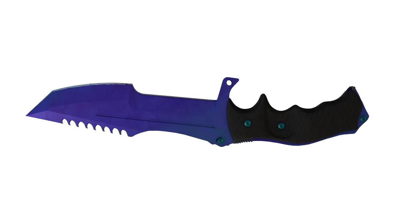 Huntsman Knife | Doppler (Sapphire) seed #86, back