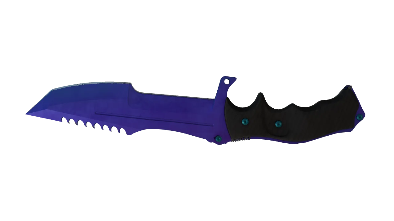 Huntsman Knife | Doppler (Sapphire) seed #908, back