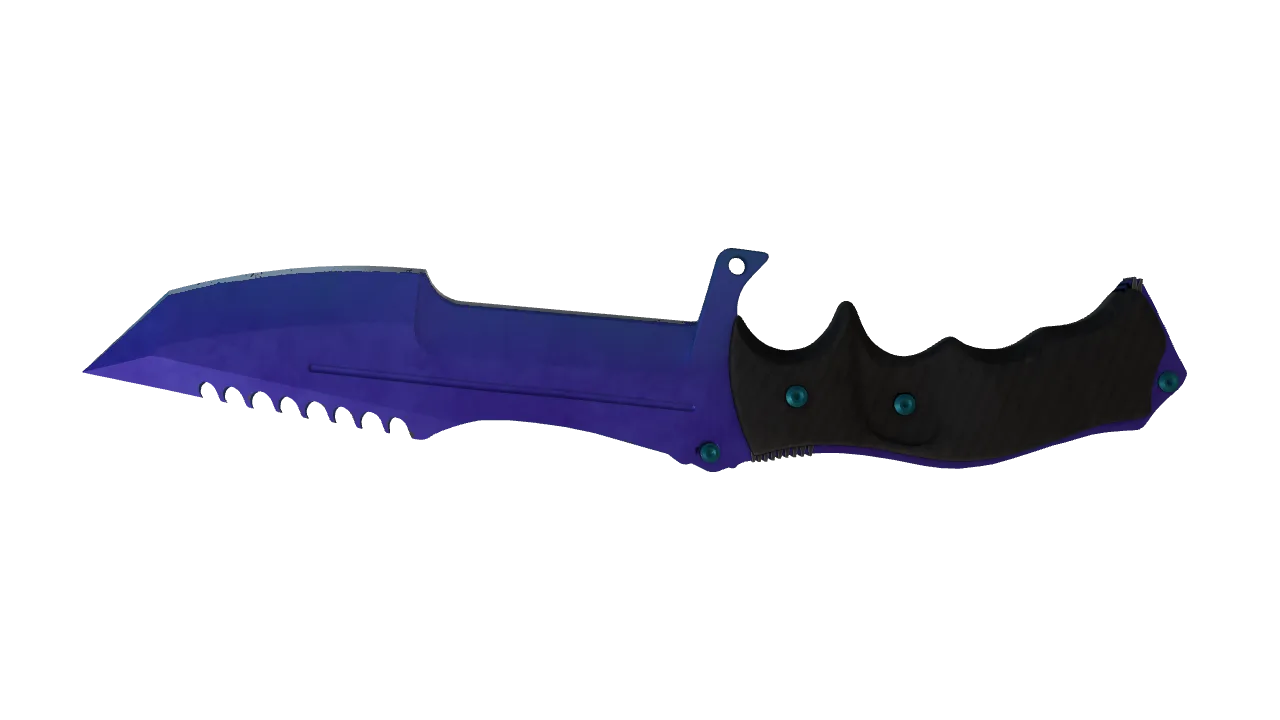 Huntsman Knife | Doppler (Sapphire) seed #910, back