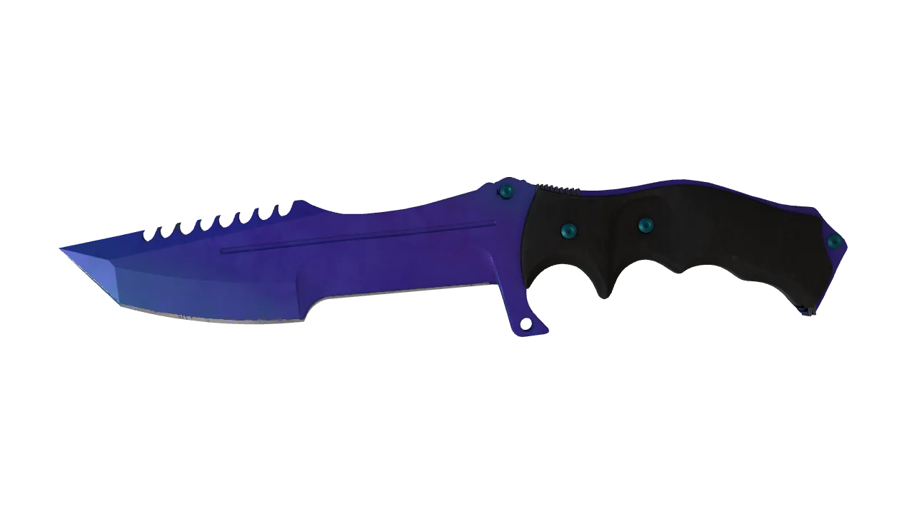 Huntsman Knife | Doppler (Sapphire) seed #949, front