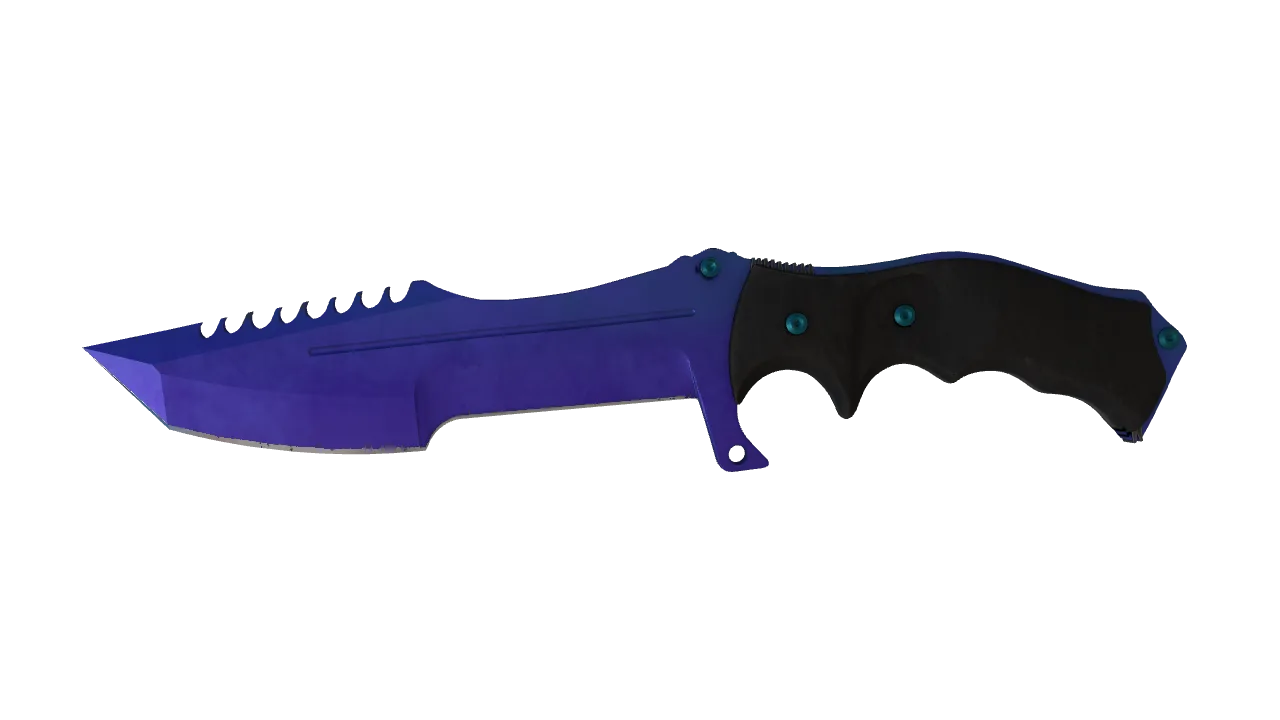 Huntsman Knife | Doppler (Sapphire) seed #965, front