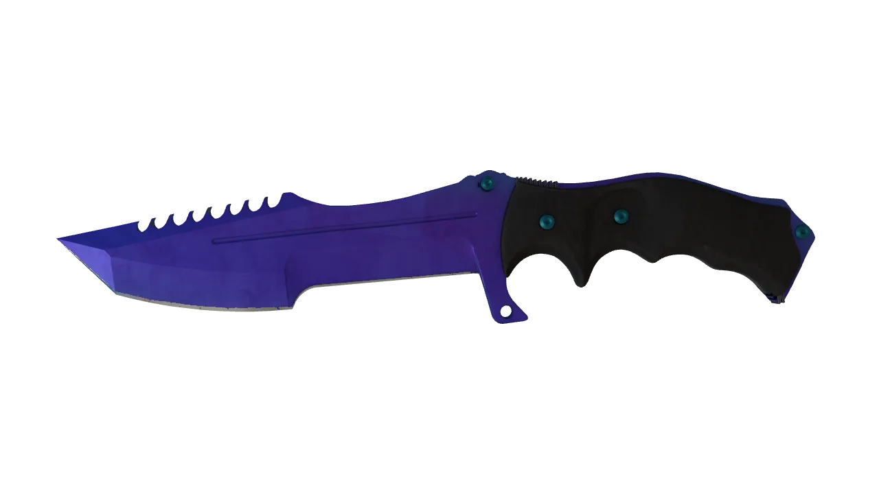 Huntsman Knife | Doppler (Sapphire) seed #988, front