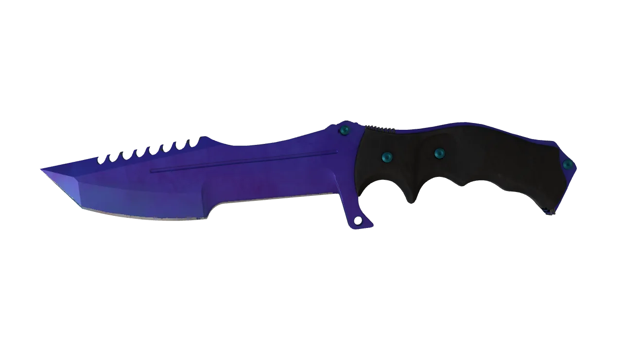 Huntsman Knife | Doppler (Sapphire) seed #99, front