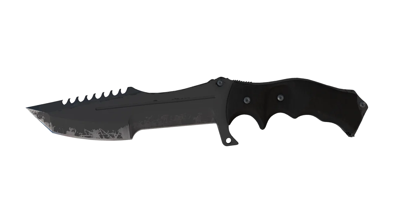★ Huntsman Knife | Night (Field-Tested) — Dust II light, front