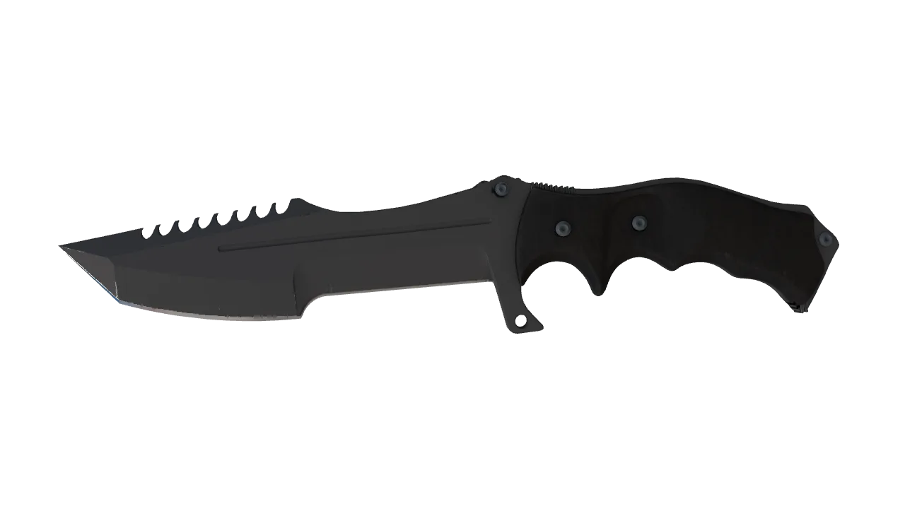★ Huntsman Knife | Night (Minimal Wear) — Dust II light, front
