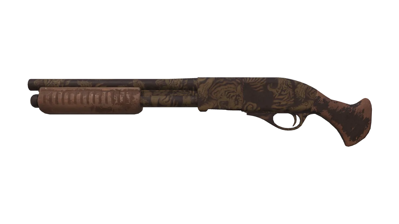Sawed-Off | Clay Ambush (Battle-Scarred) — Dust II light, front