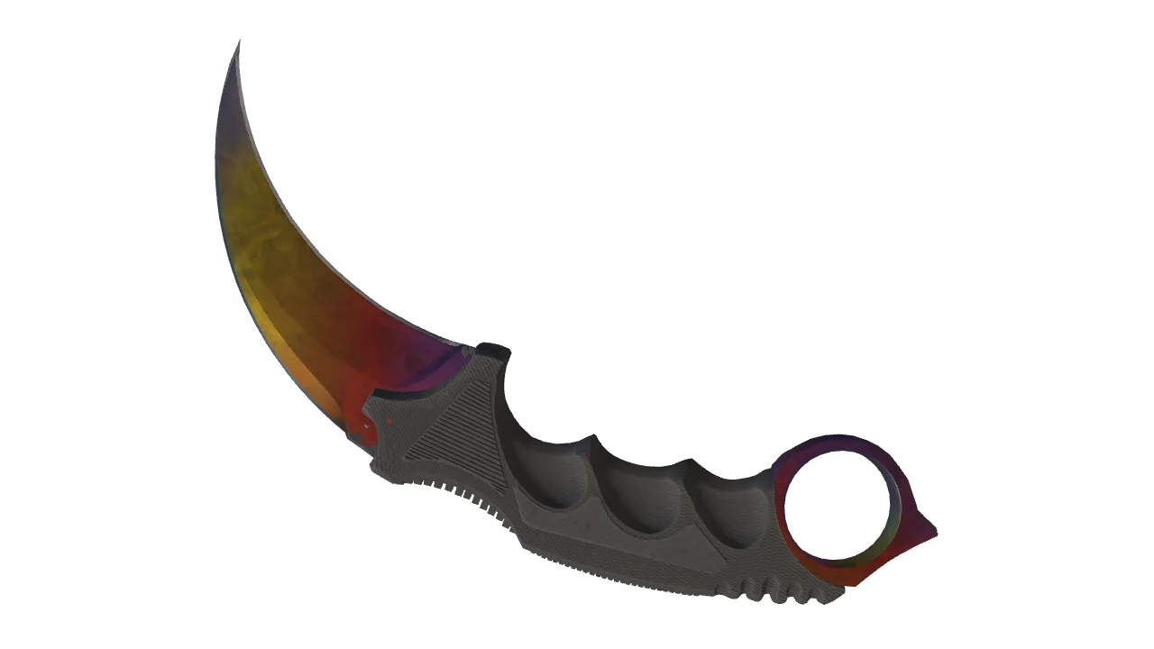 Karambit | Marble Fade seed #12, back