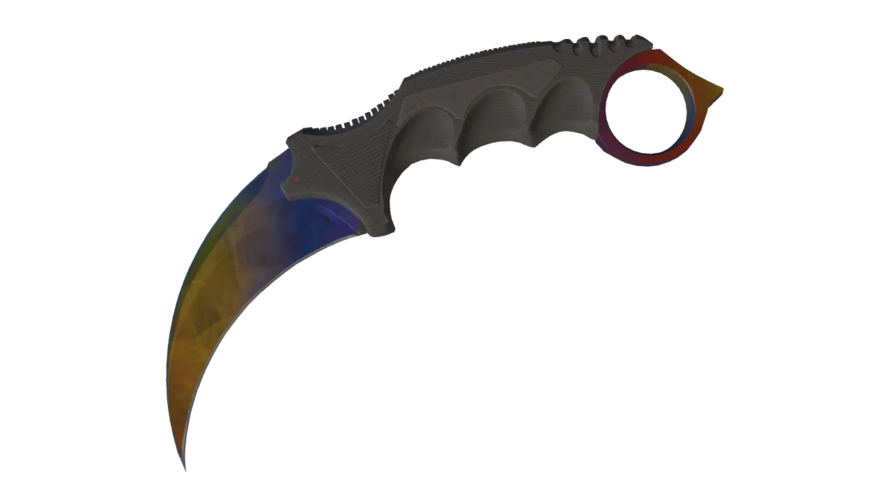 Karambit | Marble Fade seed #12, front
