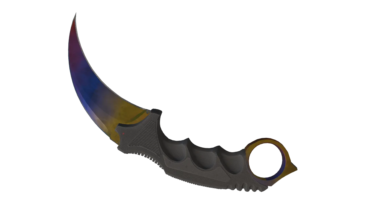 Karambit | Marble Fade seed #266, back