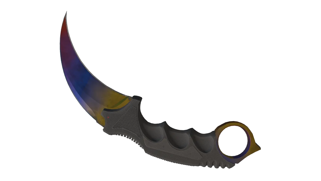 Karambit | Marble Fade seed #28, back