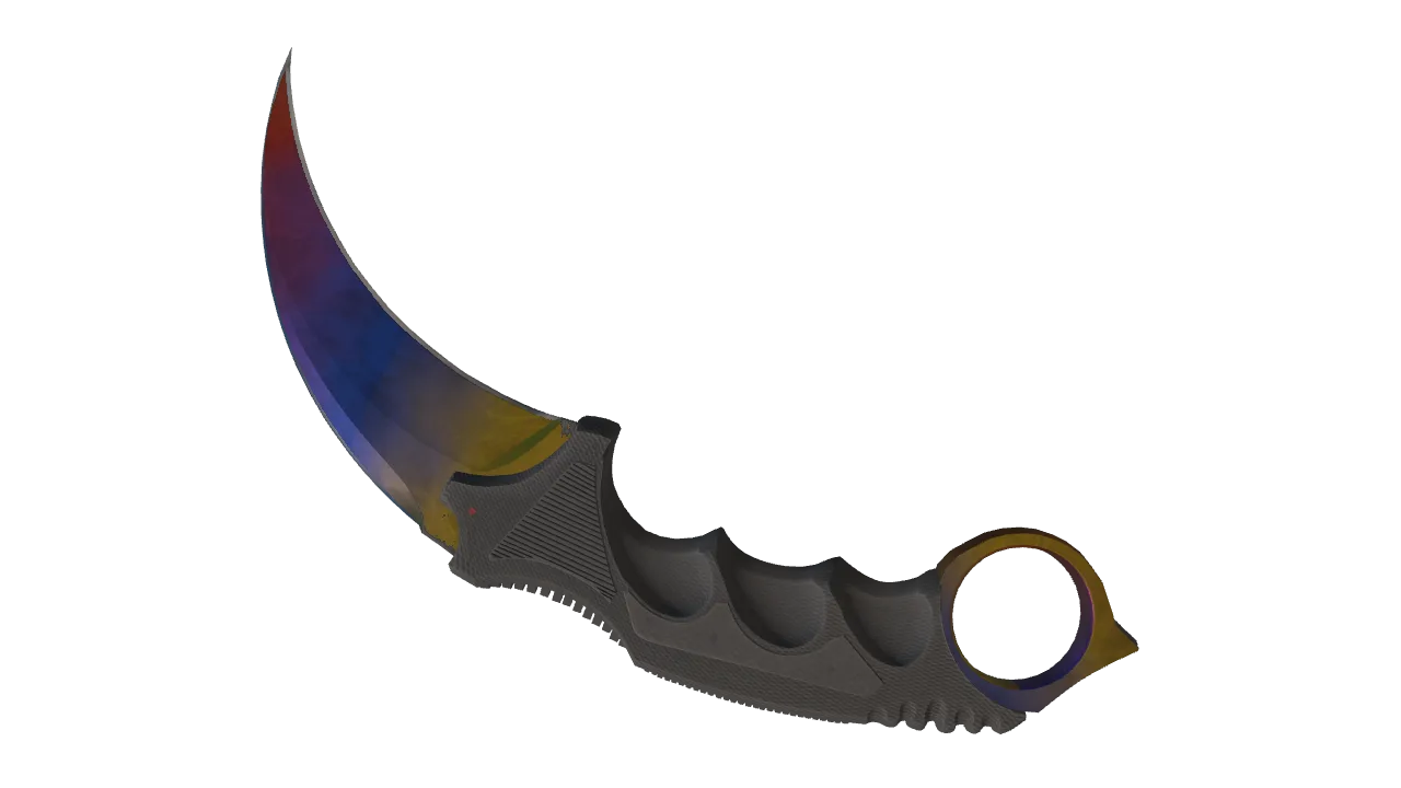 Karambit | Marble Fade seed #370, back