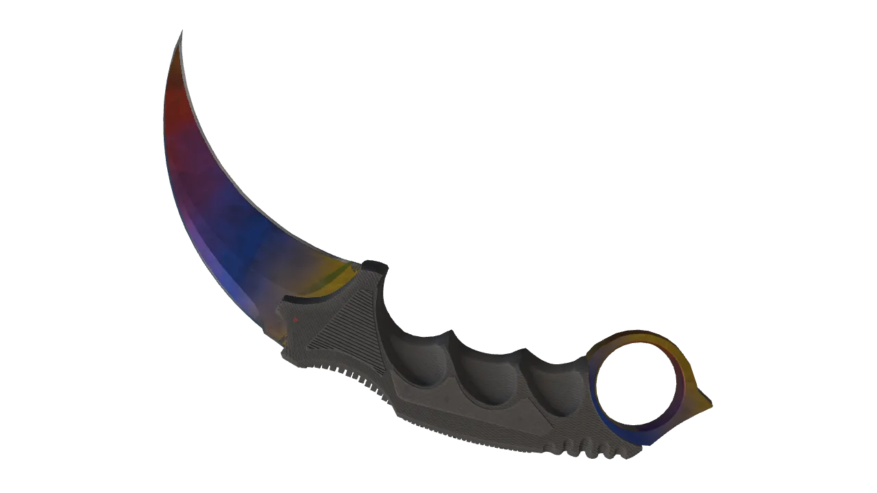 Karambit | Marble Fade seed #393, back