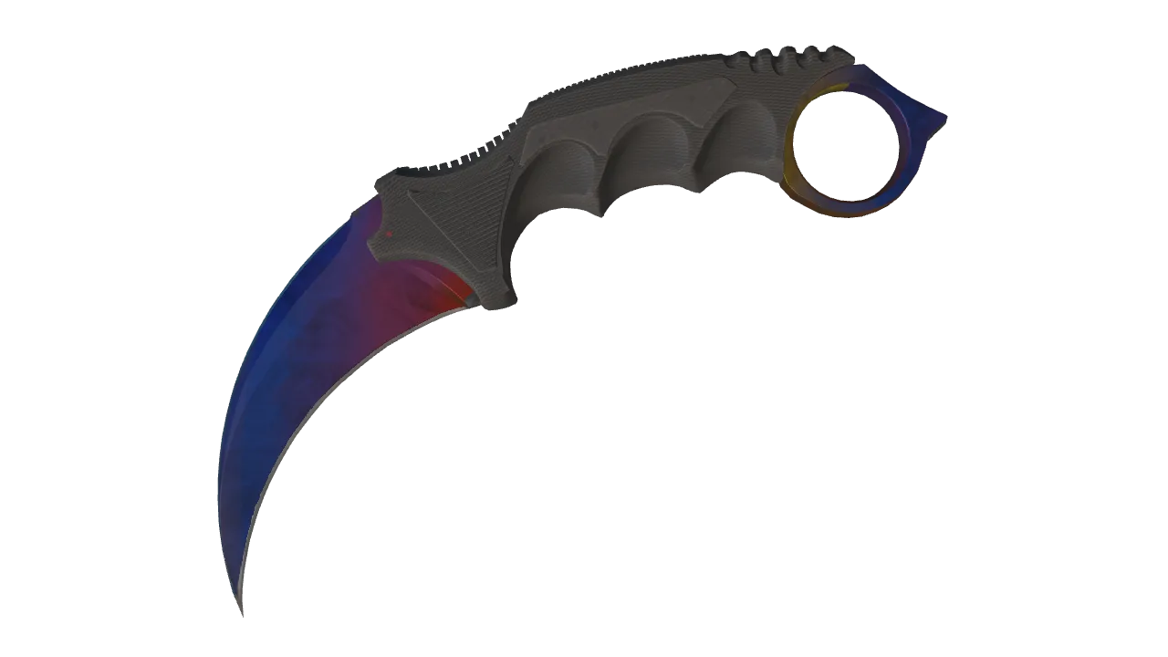 Karambit | Marble Fade seed #397, front
