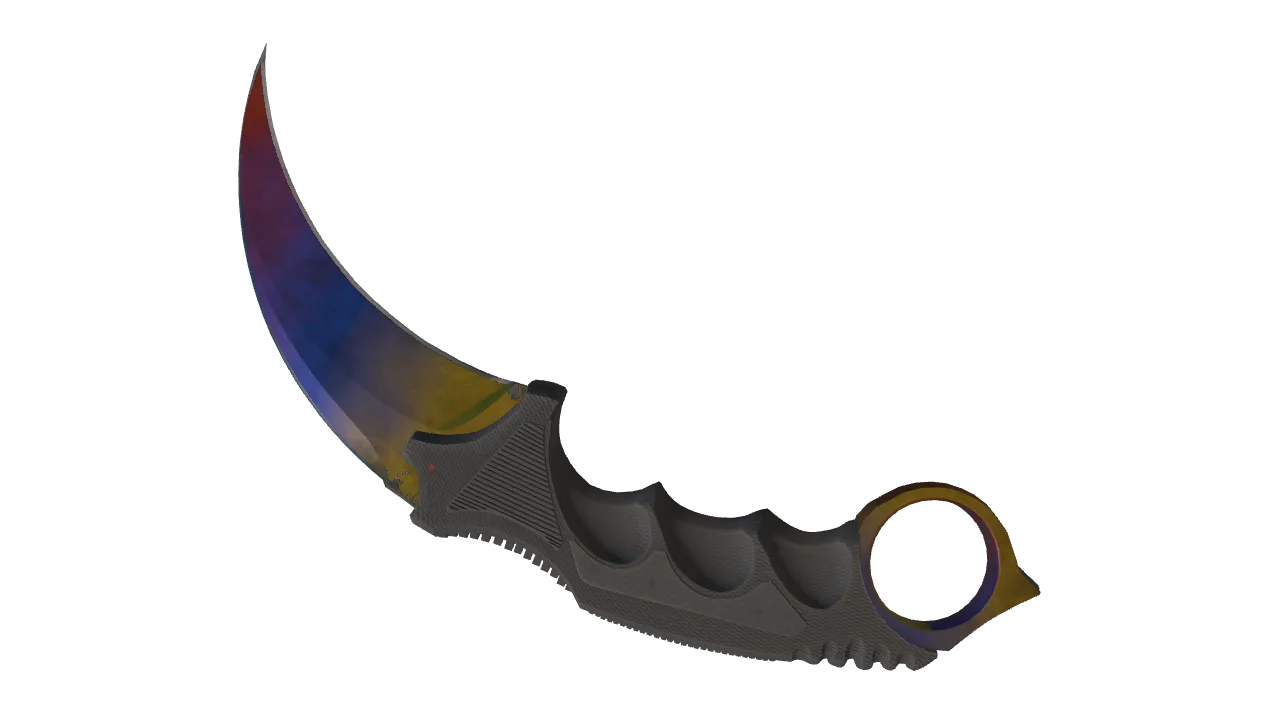 Karambit | Marble Fade seed #402, back