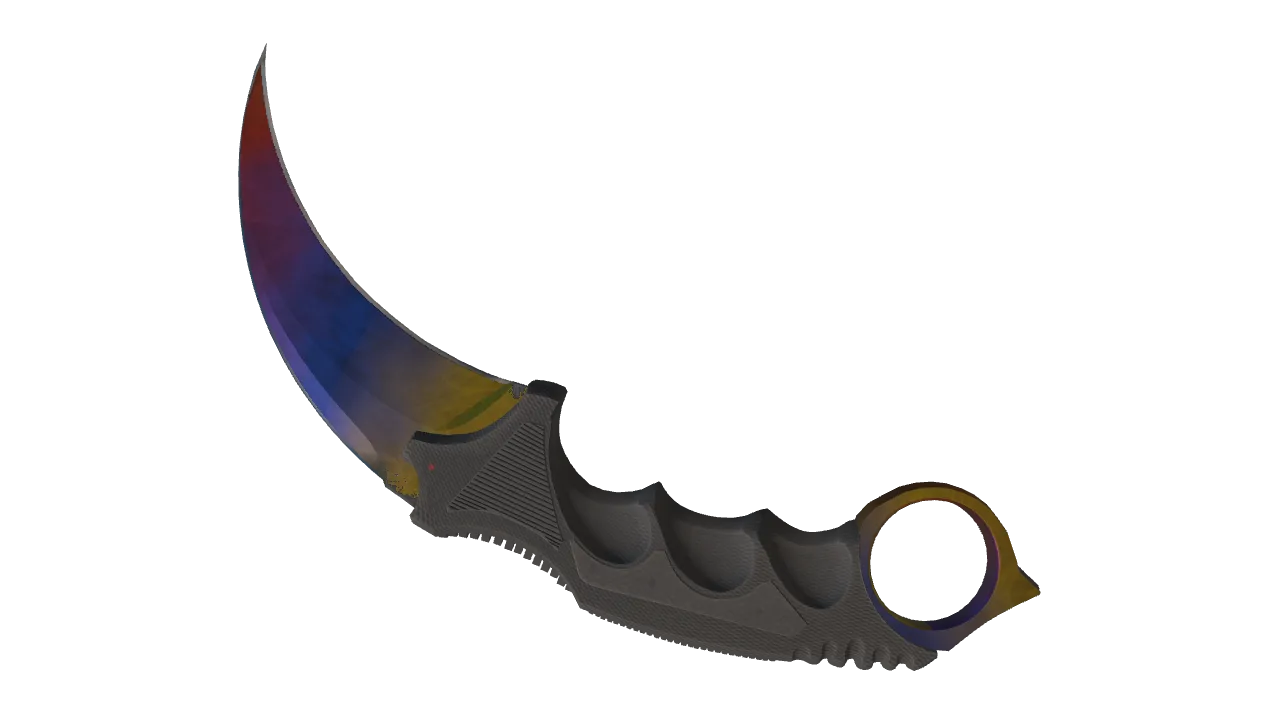Karambit | Marble Fade seed #5, back