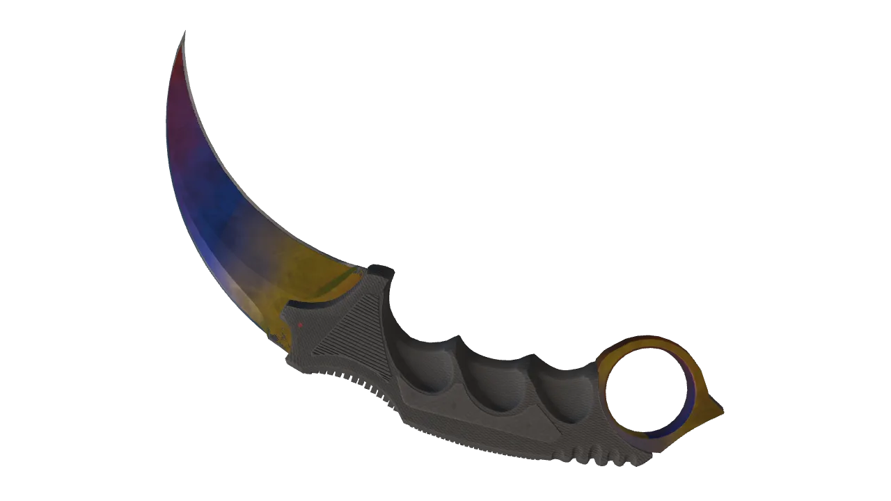 Karambit | Marble Fade seed #535, back