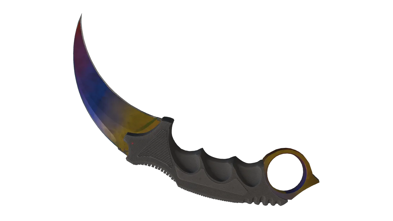Karambit | Marble Fade seed #71, back