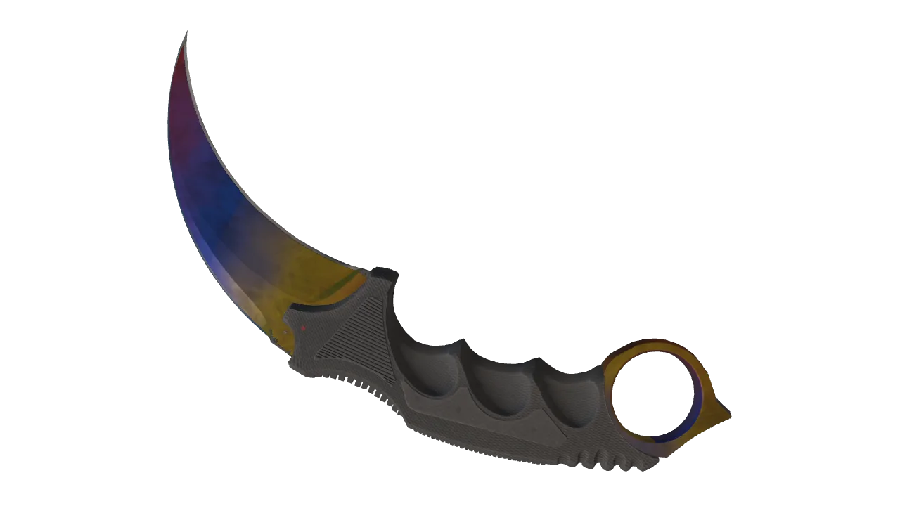 Karambit | Marble Fade seed #717, back