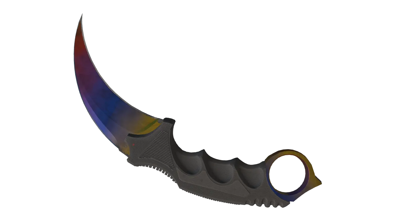 Karambit | Marble Fade seed #736, back