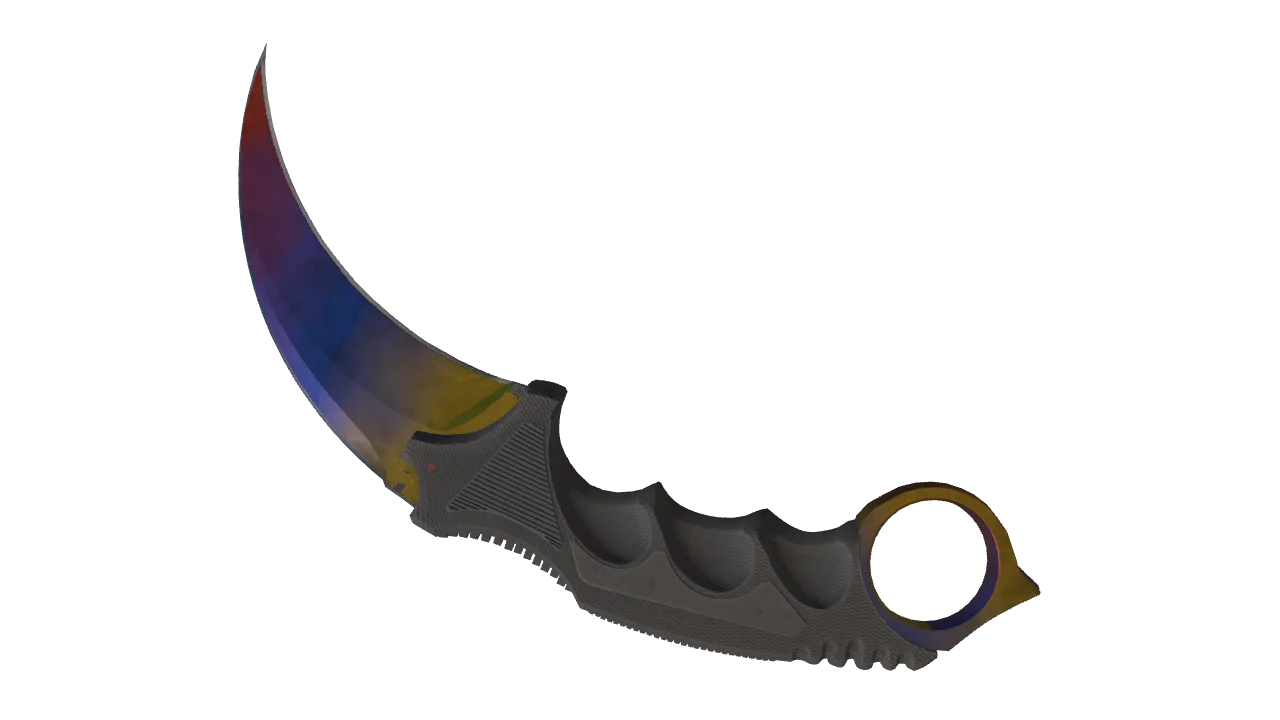 Karambit | Marble Fade seed #764, back
