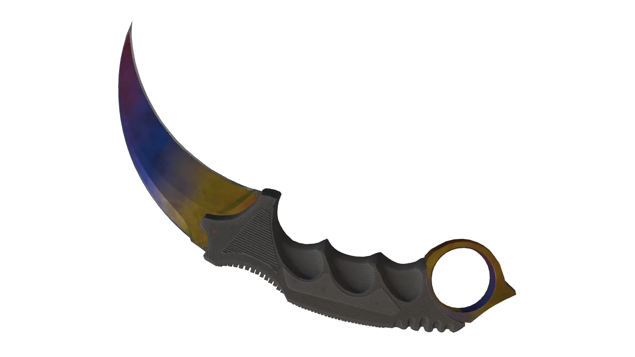 Karambit | Marble Fade seed #846, back