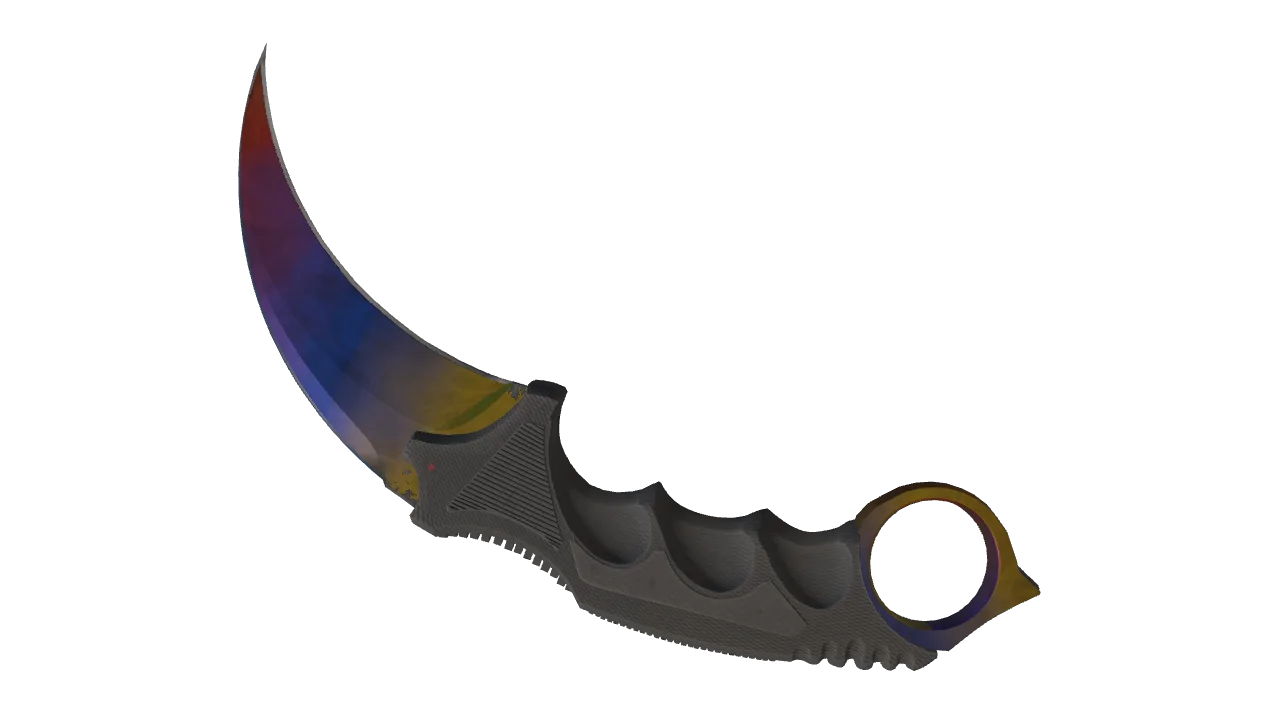 Karambit | Marble Fade seed #971, back