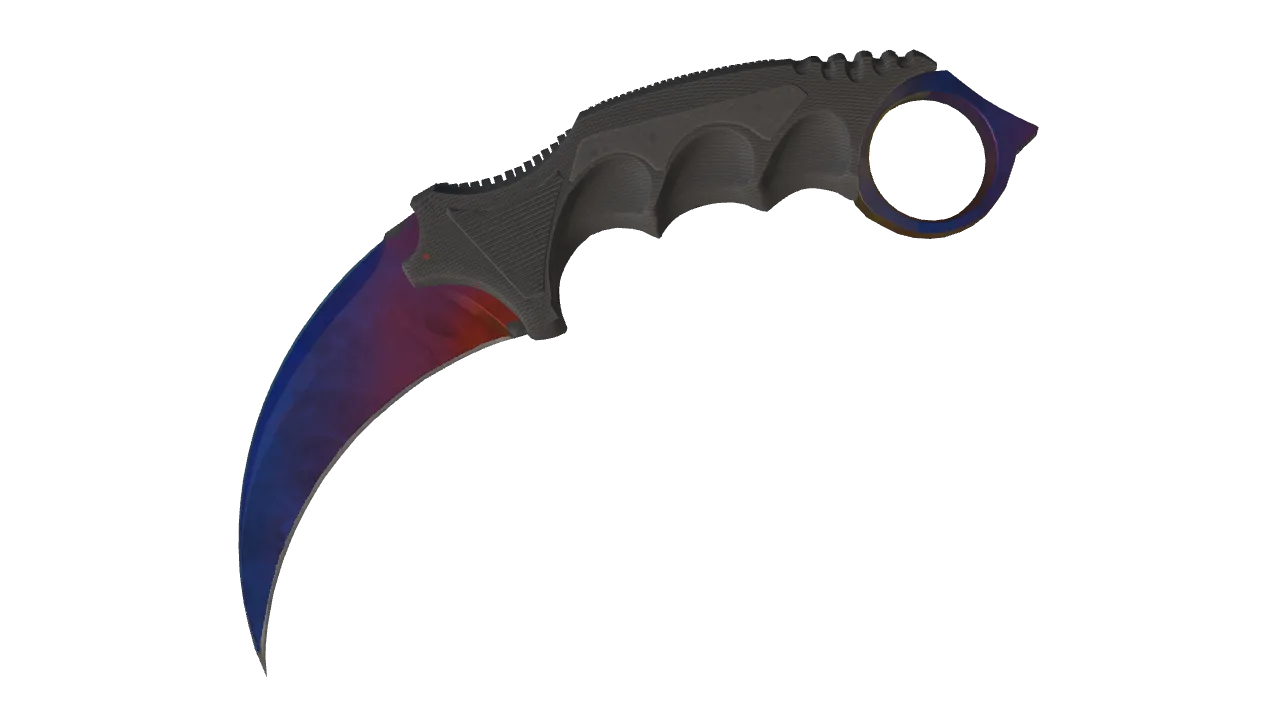 Karambit | Marble Fade seed #982, front