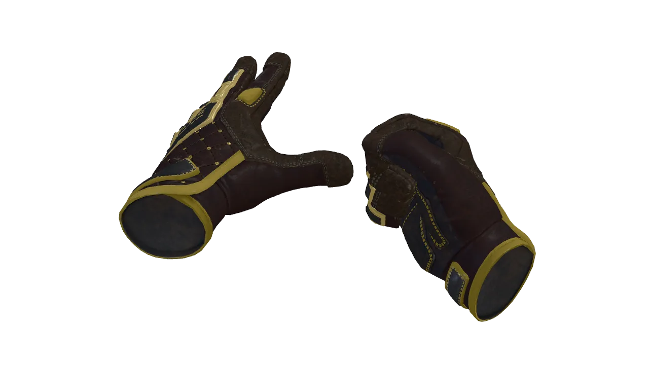 ★ Specialist Gloves | Chocolate Chesterfield (Factory New) — Dust II light, front