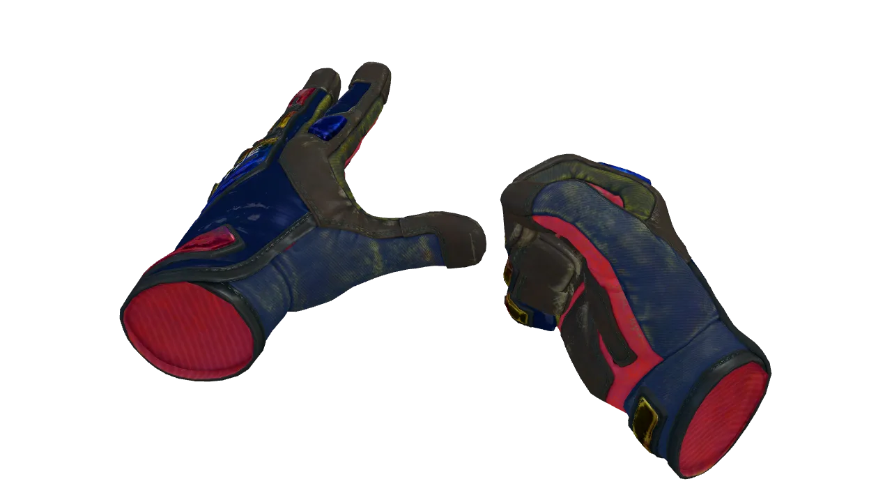 ★ Specialist Gloves | Marble Fade (Field-Tested) — Dust II light, front