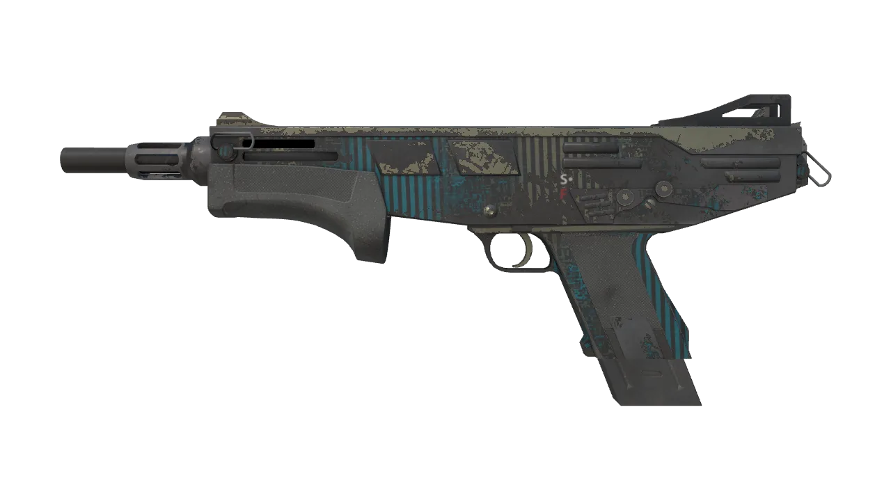 StatTrak™ MAG-7 | Sonar (Field-Tested) — Dust II light, front