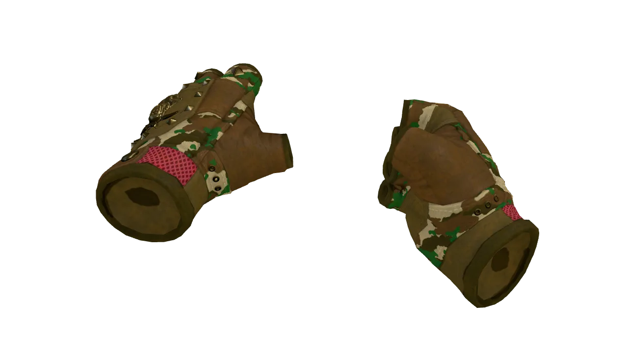 ★ Bloodhound Gloves | Guerrilla (Factory New) — Dust II light, front